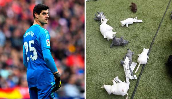 Wurde bei seiner Rückkehr ins Wanda Metropolitano offen angefeindet: Real-Torhüter Thibaut Courtois.