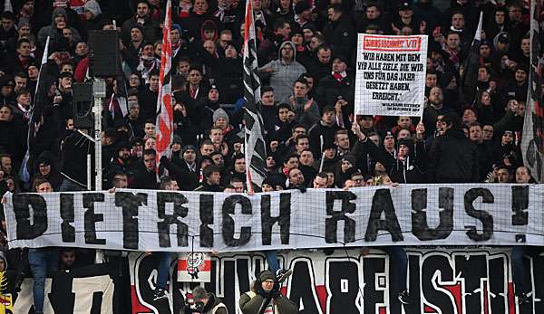 Bei den Fans des VfB Stuttgart hat Präsident Wolfgang Dietrich keinen guten Stand. 