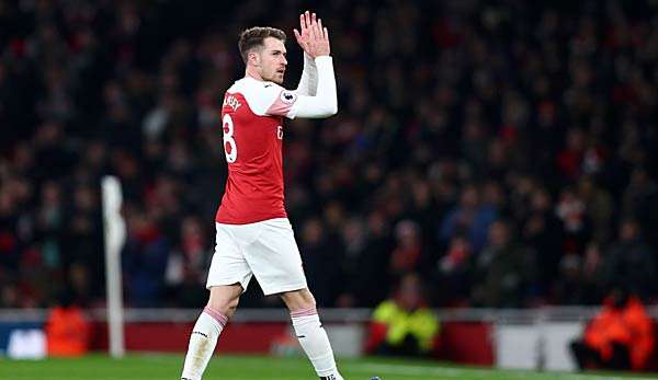  Arsenals Aaron Ramsey geht im Sommer zu Juventus.