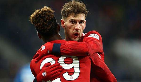 Leon Goretzka und Kingsley Coman sind beim Anschwitzen vor dem Duell gegen Liverpool dabei. 