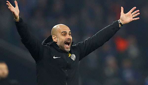 Pep Guardiola ist Trainer bei Manchester City.