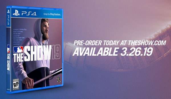 MLB The Show 19 wartet noch auf das finale Cover, weil Cover-Star Bryce Harper noch keinen Vertrag für 2019 unterschrieben hat.