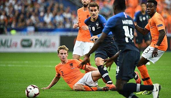 Antoine Griezmann und Frenkie de Jong in der Nations League.