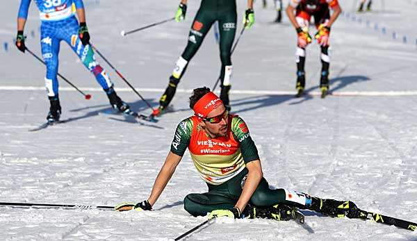 Johannes Rydzek kam als bester deutscher Kombinierer als Achter ins Ziel.