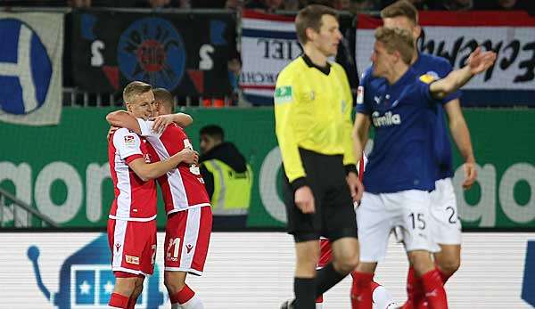 Felix Kroos erzielte für Union in Kiel das Tor zum 1:0. 