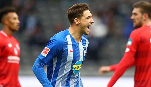 Niklas Stark erzielte gegen Mainz erst ein Eigentor - und traf dann noch für die Hertha.