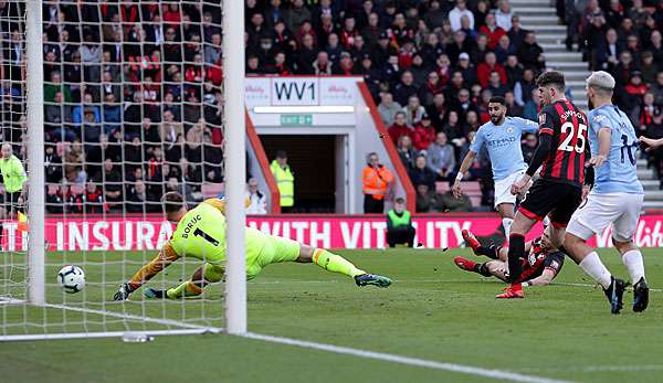 Manchester City gewann mit 1:0 beim AFC Bournemouth.