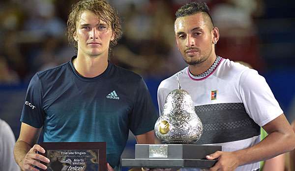 Alexander Zverev (l.) unterlag im Finale von Acapulco gegen Nick Kyrgios.