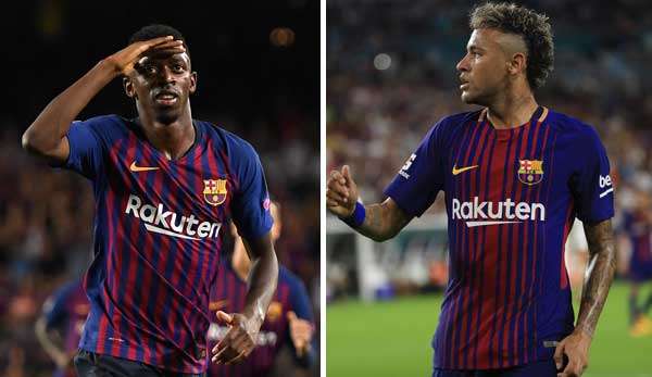 Spieglein, Spieglein an der Wand, wer ist der Bessere im katalanischen Land? Für Barca-Präsident Bartomeu ist Dembele besser als Neymar.