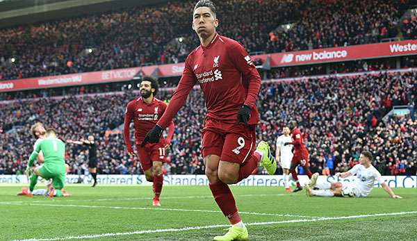 Roberto Firmino erzielte einen Doppelpack beim 3:1-Sieg gegen Burnley.