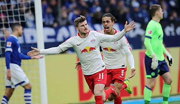 Timo Werner bejubelt seinen Treffer zum 1:0.