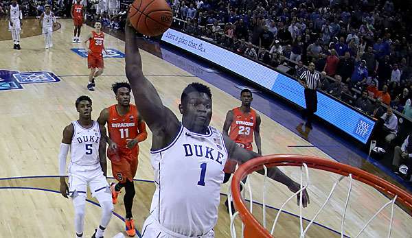 Zion Williamson will mit Duke den Titel in der March Madness holen.