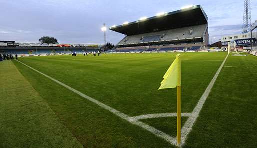 Im Stadion in Mouscron werdem für lange Zeit keine Erstligaspiele mehr ausgetragen