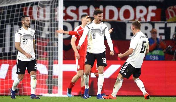 Leon Goretzka erzielte den längst überfälligen Ausgleichstreffer der DFB-Elf gegen Serbien.