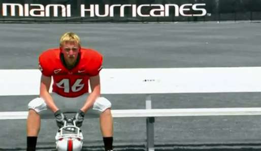 Chris Hayes trainiert seit August 2006 mit den Miami Hurricanes