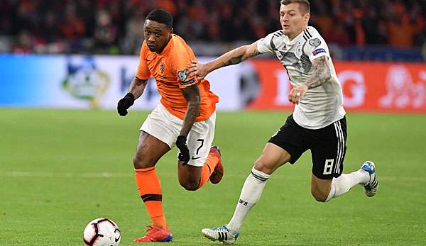 Steven Bergwijn wurde gegen Deutschland eingewechselt.