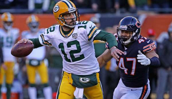 Aaron Rodgers wird mit seinen Green Bay Packers zum Saisonauftakt 2019 im Soldier Field antreten.