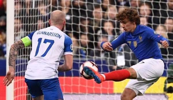 Antoine Griezmann erzielte beim 4:0-Sieg Frankreichs über Island ein Tor.