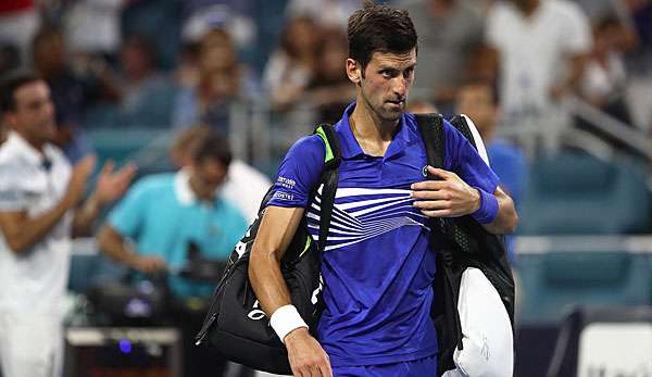 Novak Djokovic ist in Miami im Achtelfinale ausgeschieden.