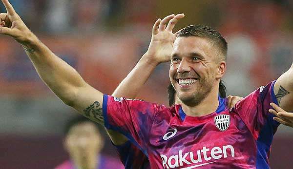 Lukas Podolski spielte beim 4:3 von Vissel Kobe gegen Gamba Osaka groß auf