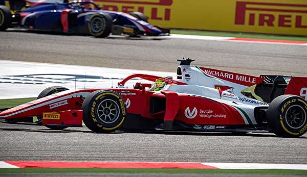 Mick Schumacher belegte bei seinem Debüt in der Formel 2 Platz 8.