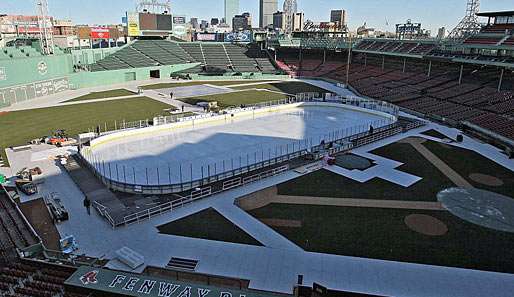 Im Fenway Park spielt normalerweise die Baseball-Mannschaft der Boston Red Sox