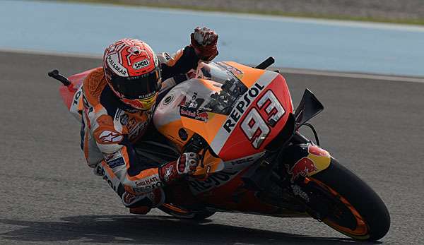 Marc Marquez konnte sich die Pole-Position sichern.