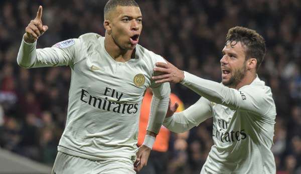 Kylian Mbappe bejubelt seinen Siegtreffer.