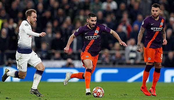 Ilkay Gündogan und Manchester City verloren das Hinspiel gegen Tottenham mit 0:1.