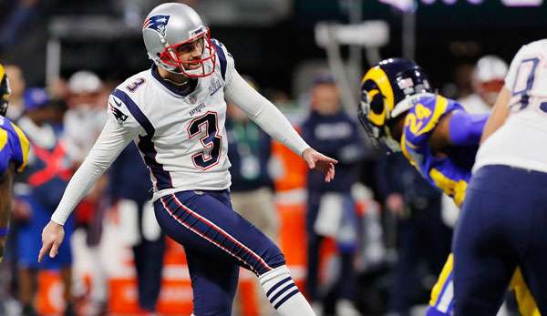Stephen Gostkowski traf zweimal für die New England Patriots in Super Bowl LIII.