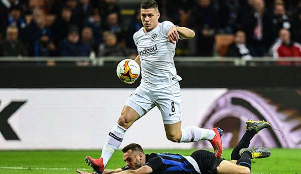 Luka Jovic und Eintracht Frankfurt schalteten im Achtelfinale Inter aus.