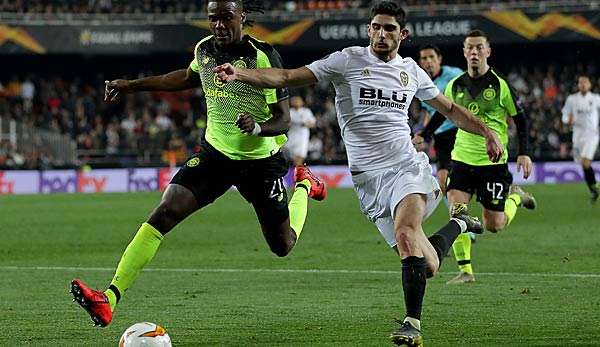 Der Portugiese Goncalo Guedes sorgte mit seinem Ausgleichstreffer gegen FK Krasnodar in der Nachspielzeit (90.+3) für den Viertelfinal-Einzug von Valencia CF.