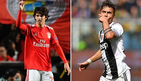 Joao Felix (l.) schoss in der Europa League gegen Eintracht Frankfurt drei Tore.