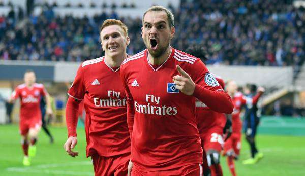 Der HSV gewann im Pokal-Viertelfinale in Paderborn.