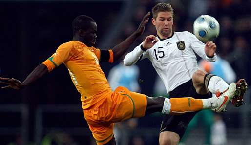 Thomas Hitzlsperger spielte im letzten Testl 2009 gegen die Elfenbeinküste durch