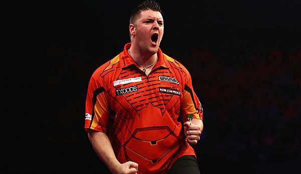 Daryl Gurney war am 13. Spieltag der Premier League of Darts der einzige Sieger.