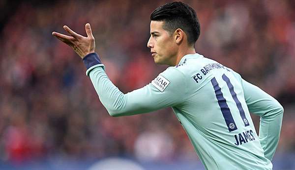 James Rodriguez wurde gegen den 1. FC Nürnberg eingewechselt und wenig später wieder ausgewechselt.