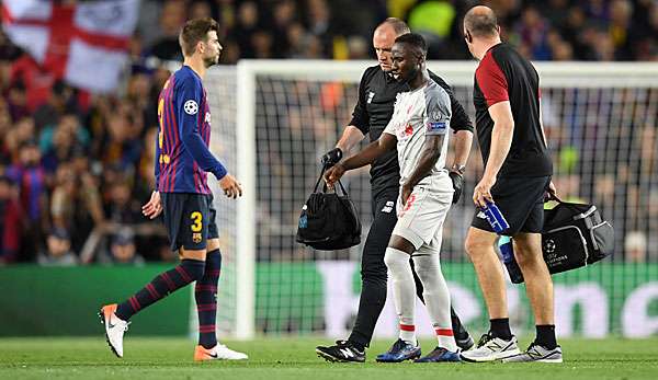 Naby Keita vom FC Liverpool verletzte sich im Halbfinal-Hinspiel gegen den FC Barcelona.