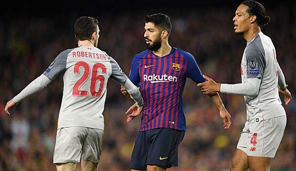 Robertson und Suarez stritten sich bereits im Hinspiel. 