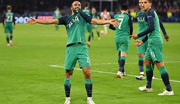 Bis(s) zum Ende: Lucas Moura wurde mit drei Toren gegen Ajax Amsterdam zum Helden für Tottenham Hotspur.