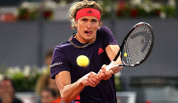 Alexander Zverev steht im Achtelfinale von Madrid.