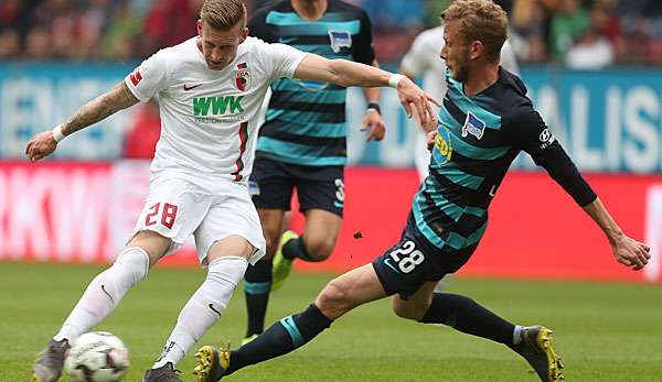 Augsburg traf am 33. Spieltag auf Hertha.