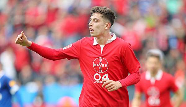 Kai Havertz hat noch Vertrag bis 2022 bei Bayer Leverkusen.