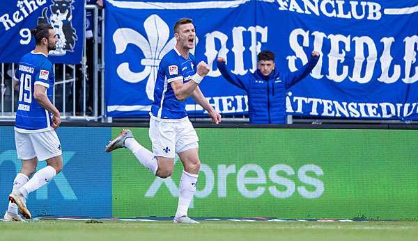 Am letzten Spieltag stehen sich Darmstadt und Aue gegenüber.