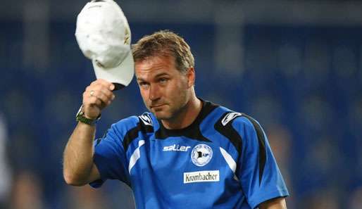 Thomas Gerstner liegt zur Winterpause mit Arminia Bielefeld auf Rang drei