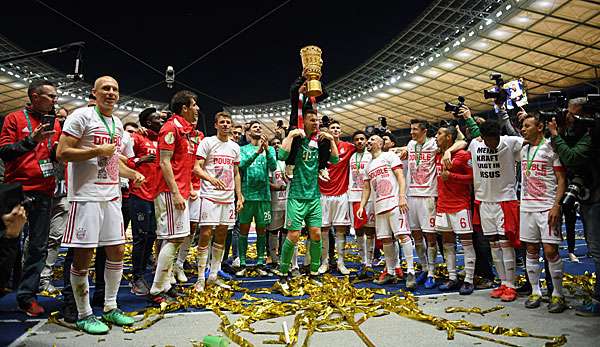 Der FC Bayern hat das Double gewonnen.
