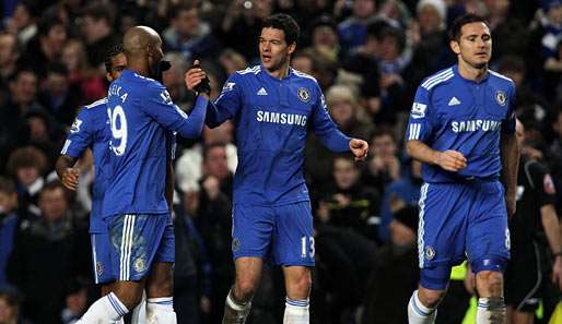 Michael Ballack (M.) erzielte das fünfte Tor für Chelsea gegen Sunderland