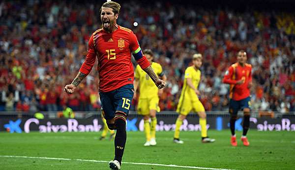 Sergio Ramos führte Spanien auf die Siegerstraße.