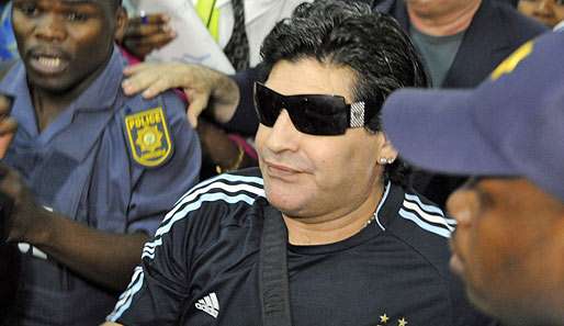 Diego Maradona trainiert die argentinische Nationalmannschaft seit 2008