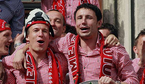 Mark van Bommel und Arjen Robben verbrachten gemeinsame Jahre in München. 